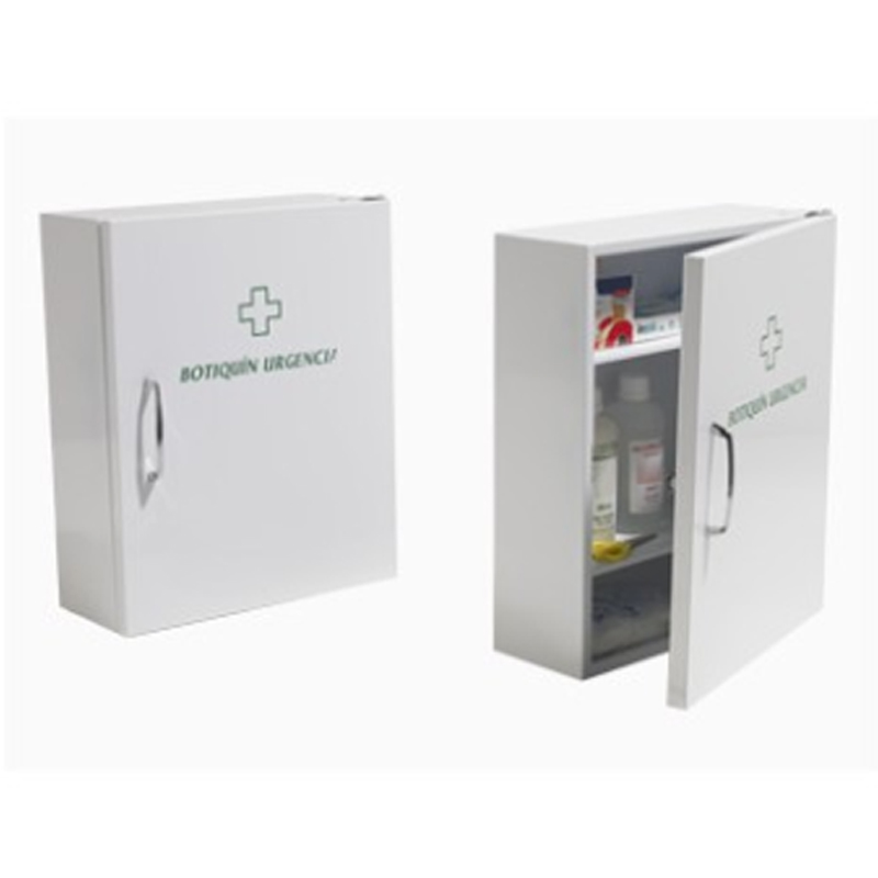 Botiquín b-2 de acero esmaltado en blanco con asa (vacío) - Outlet